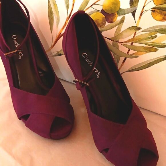 NEW Chadwicks Elegant Purple Women's Heels - Picture 2 of 10